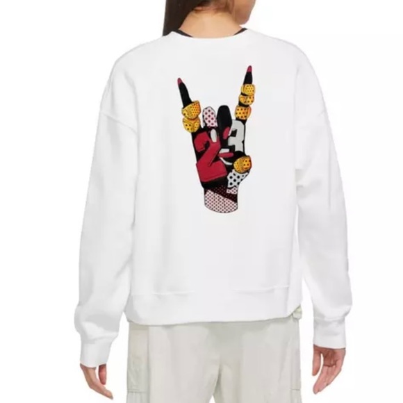 Nike Air Jordan Flight Women’s Graphic Rings Crew Sweatshirt-Size XL NWT - Picture 13 of 13